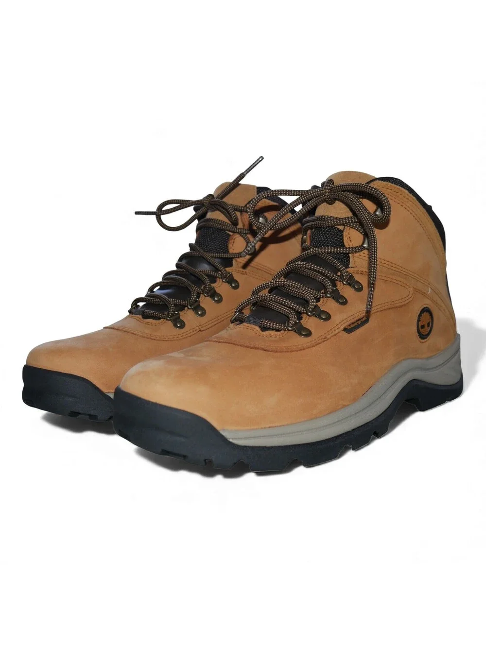 NEW Timberland Mens Size 13 Waterproof Hiking Boots Wheat Nubuck White Ledge